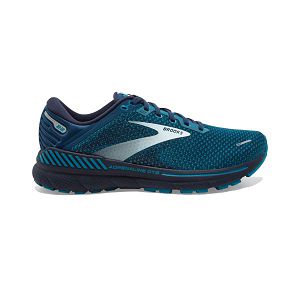 Brooks Adrenaline GTS 22 Road Running Shoes - Mens, Blue/Green/Grey | IE-RHP053468